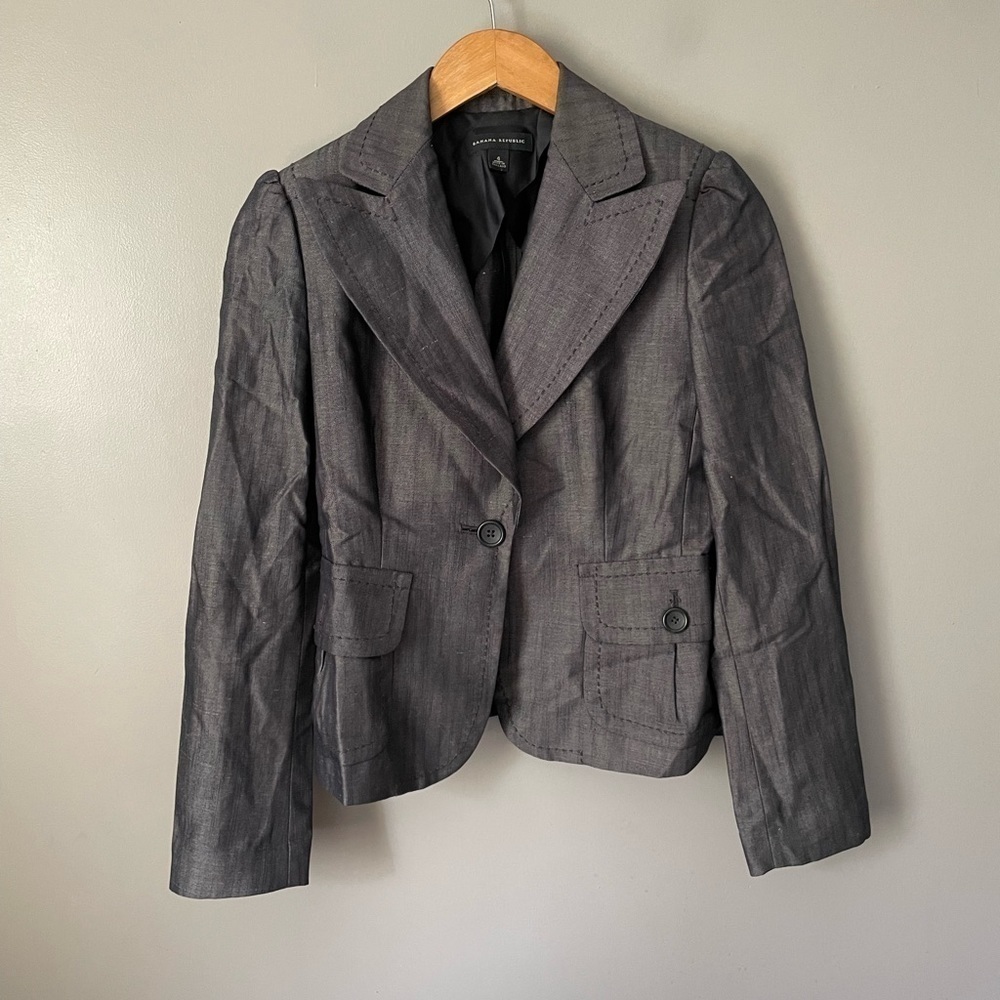 Banana Republic One Button Blazer